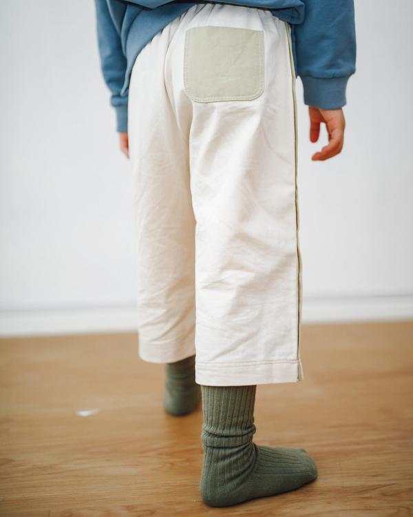 Mimi Mono Contrast Stitch Full Length Pants
